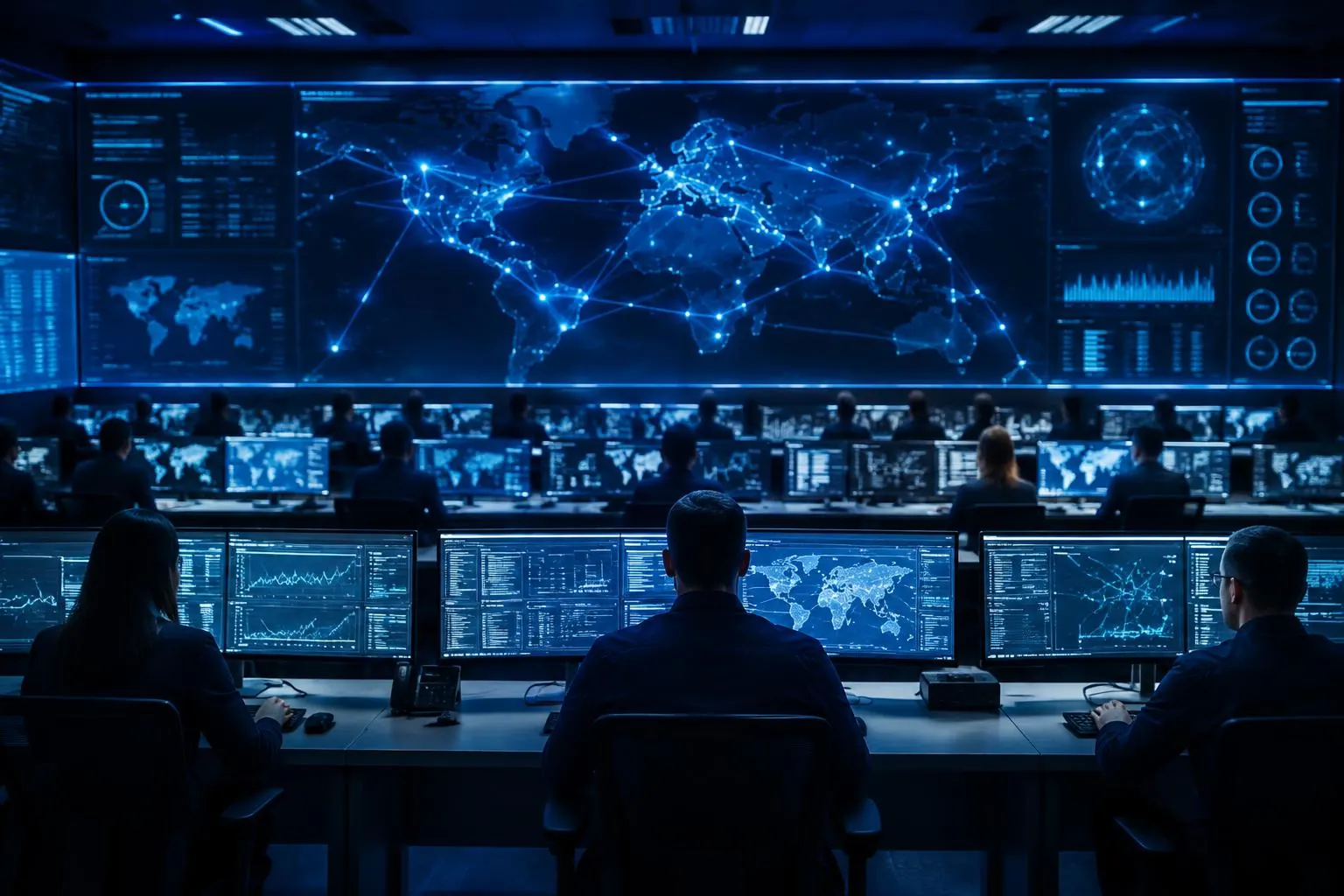 Enterprise technology leaders in an operational command centre